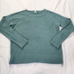 Sfera Large sweater Regular Fit pullover sweater teal. Lot E